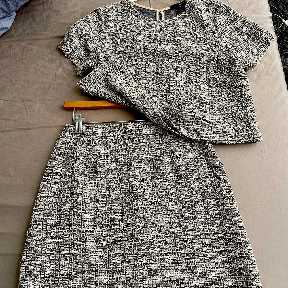 2 piece “tweed” skirt